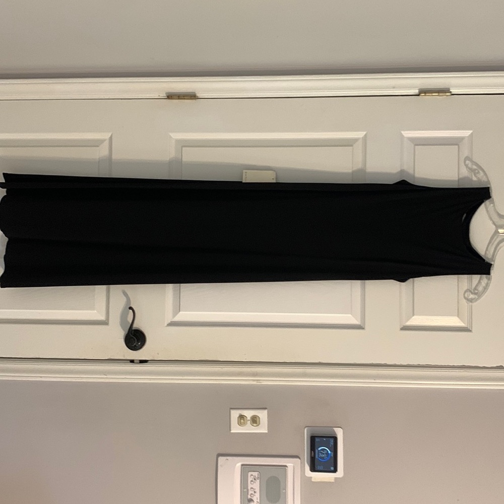 Ann Taylor Long Black Cocktail Dress